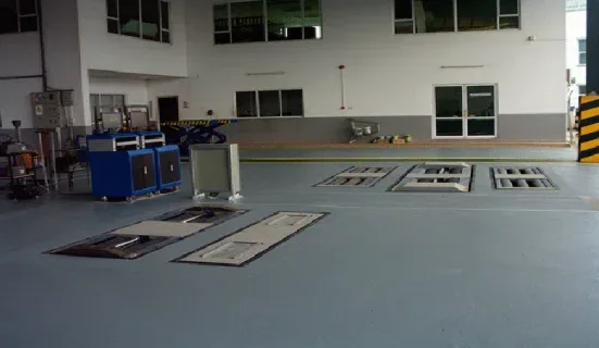 Vehicle inspection equipment at the user site of an undisclosed research institute.